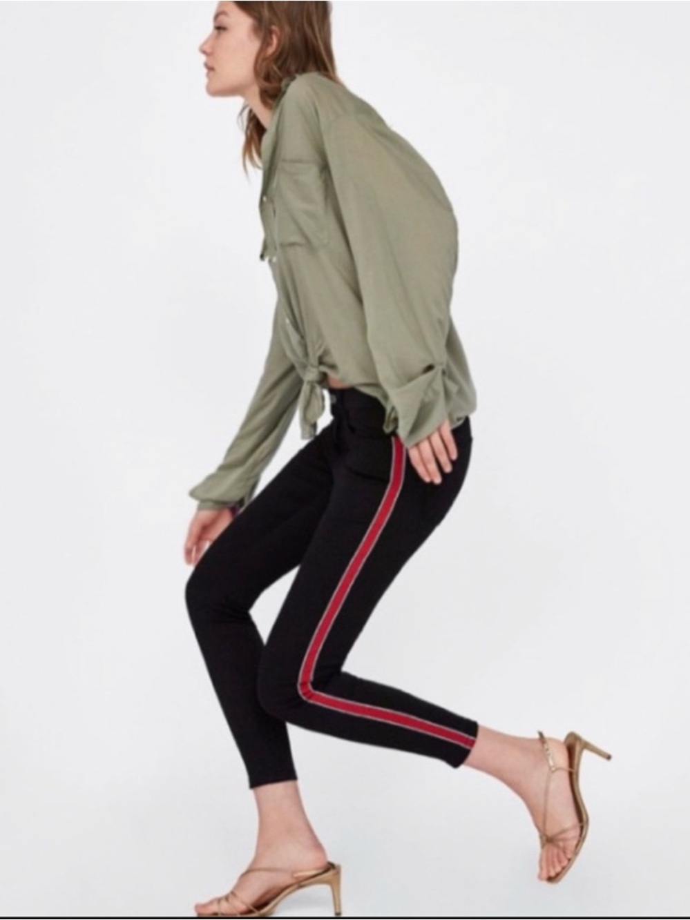 NWT ZARA Z1975 Jeans w/ Side Stripes - Picture 1 of 8